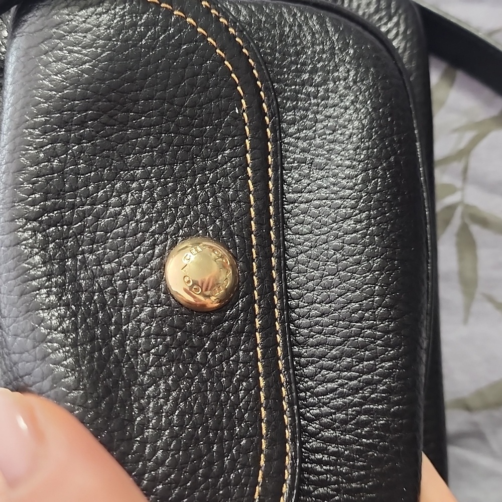 Coach Black Pebble Leather Backpack - Picture 4 of 6